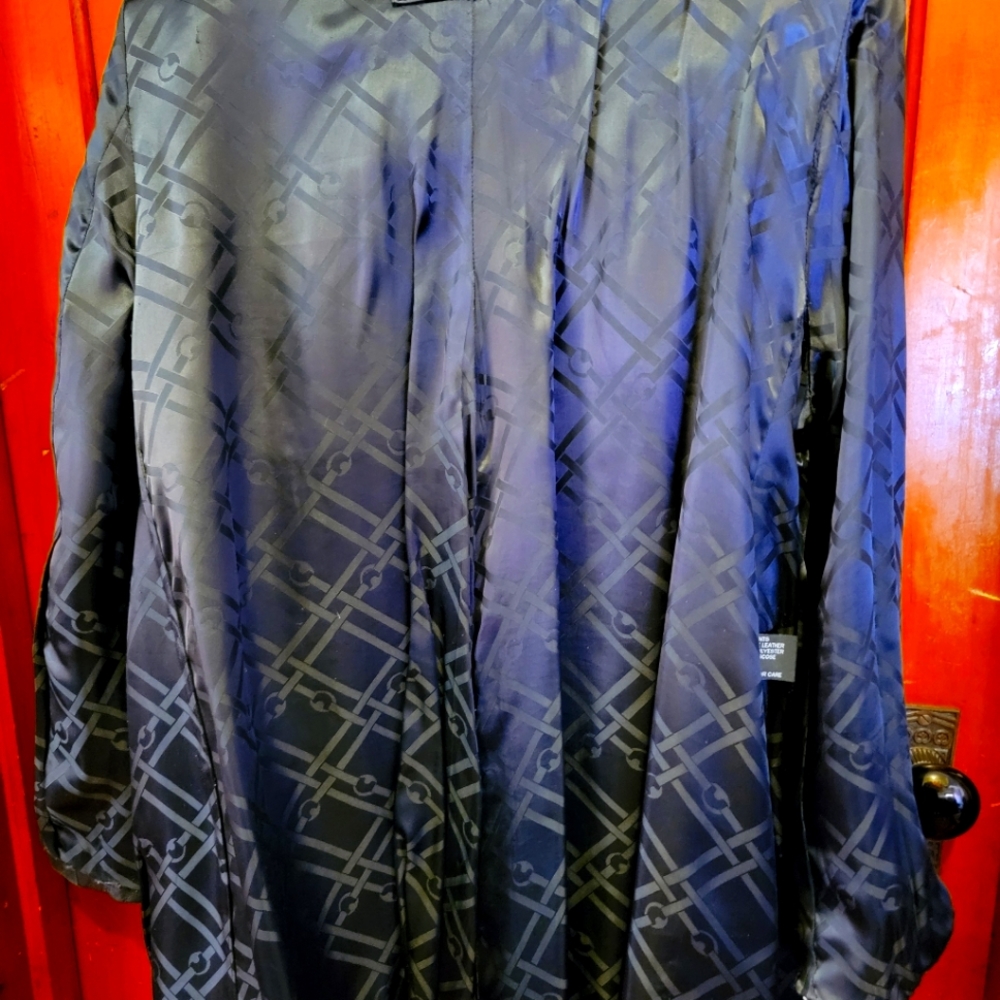 🦋Vintage Black Leather Swing Jacket 🦋Jones New York 1X Plus Womans - Picture 8 of 14